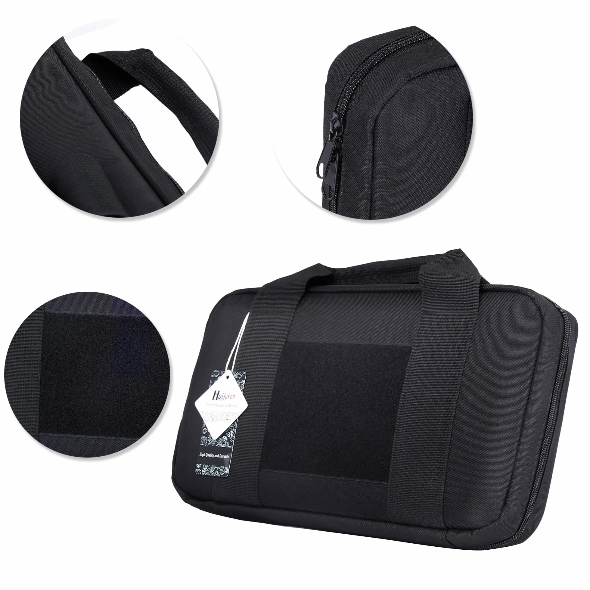 Huijukon Bolsa táctica para pistola 1000D nailon (negro)