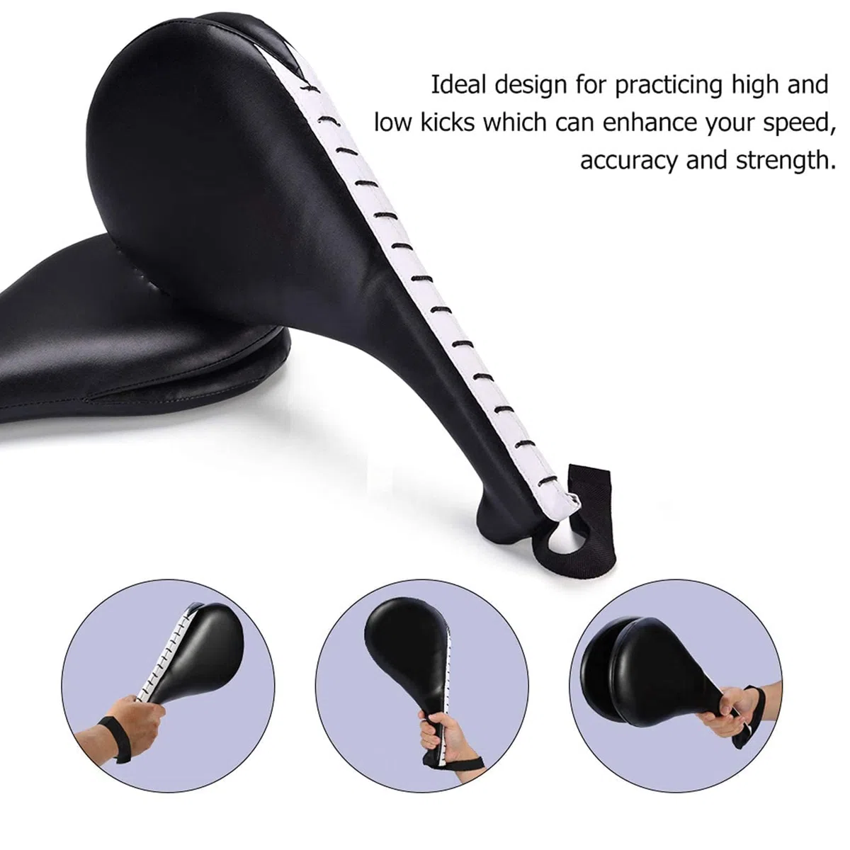 Vbest life 2 Pcs Durable Taekwondo Pad Training Pad (Negro), aplicable en la práctica de bateo de Taekwondo, Artes Marciales, etc
