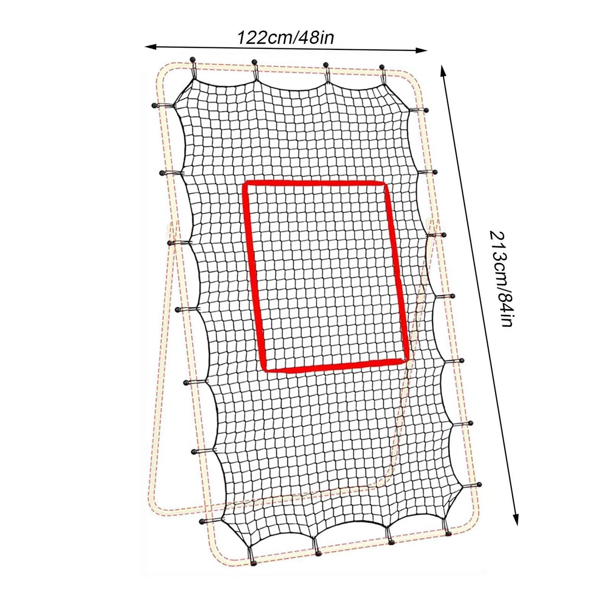 Red de Rebote de Voleibol | Equipo de Entrenamiento Resistente de 2,1 x 1,2 m - Entrenador Rebotador Voleibol,para Exterior Patio Playa Hogar Escuela Parque