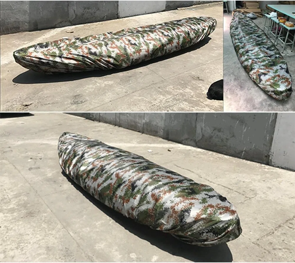 Cubierta De Kayak y Canoa, Cubierta Universal para Kayak Cubierta De Canoa De Kayak Impermeable 4,5 m para Bote (Camuflaje De Flores Grandes)