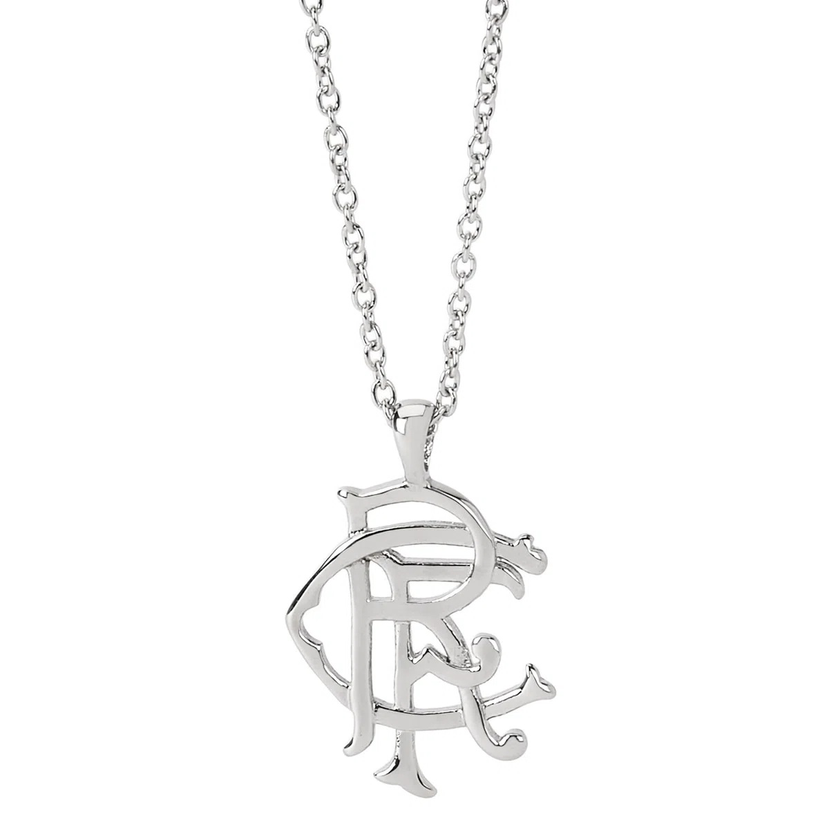 The Gift Scholars Collar de pergamino oficial de Rangers FC RFC, cadena de acero inoxidable, joyería para hombre