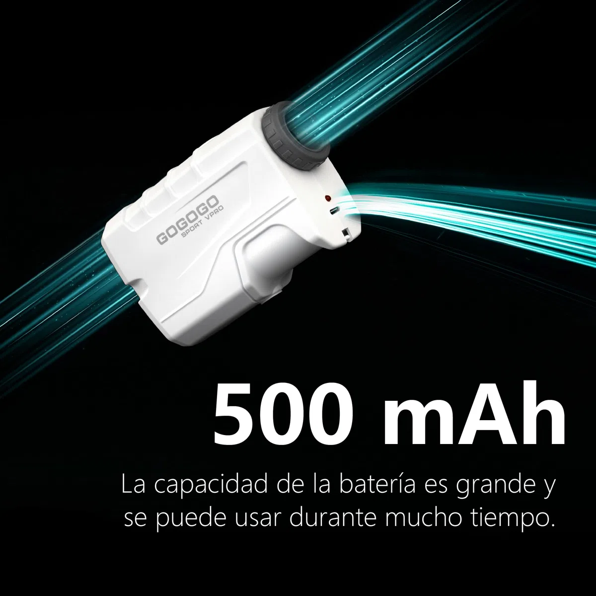 Gogogo Sport Vpro Telémetro Golf Caza 823 M/Yardas, Recargable Medidor Laser Golf 3 Modos para Pendiente y Vibración de Bloqueo de Bandera, Escaneo, Velocidad, Linea de Datos