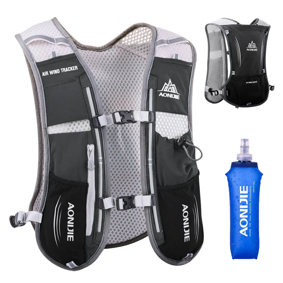 TRIWONDER Mochila de Hidratación Ligero 5L Superior Chaleco para Trail Running Ciclismo Marathoner Profesional Hombre Mujer