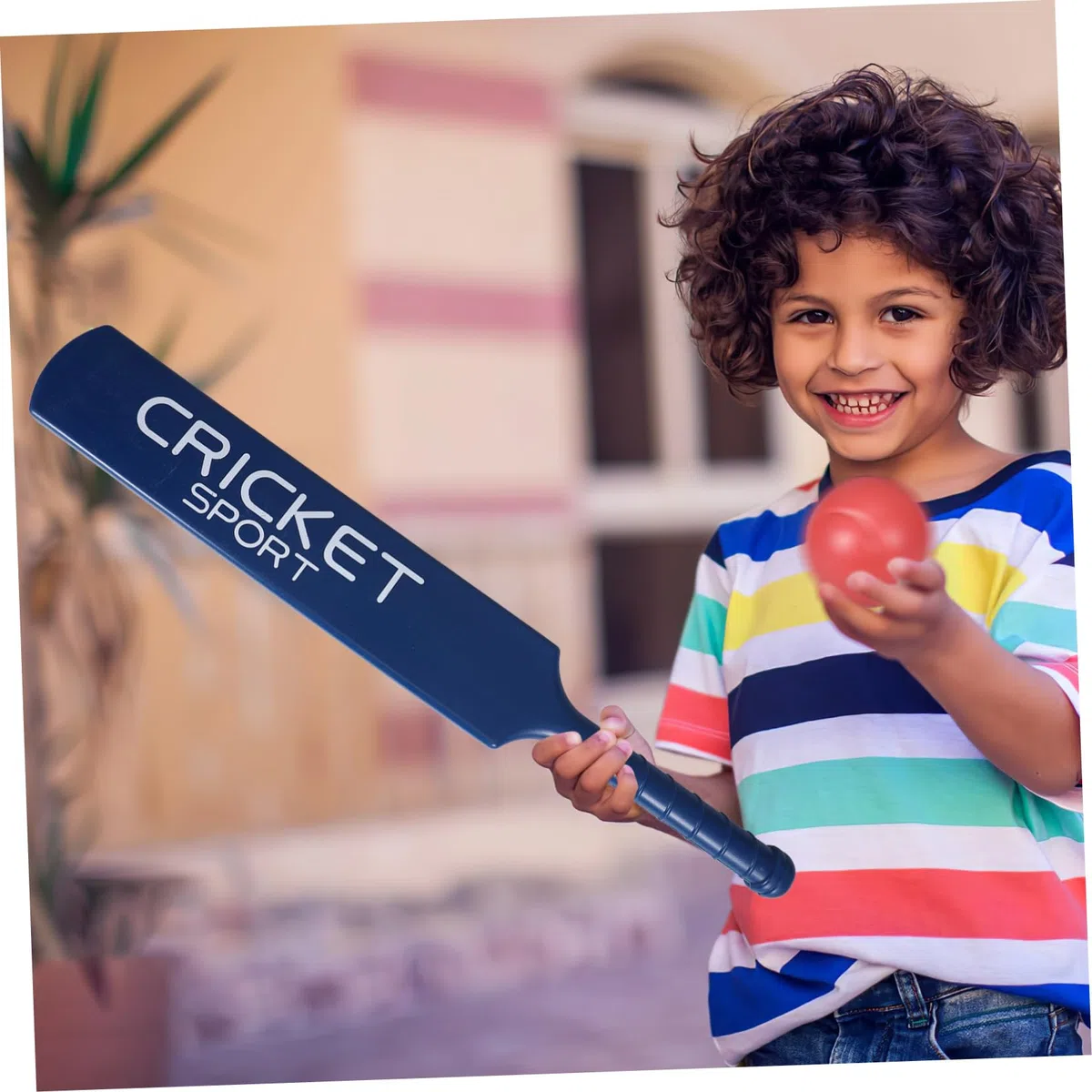 BESPORTBLE 1 Juego de Cricket Divertido para Niños Y Niñas Bate de Cricket Juego de Actividades al Aire en Interiores