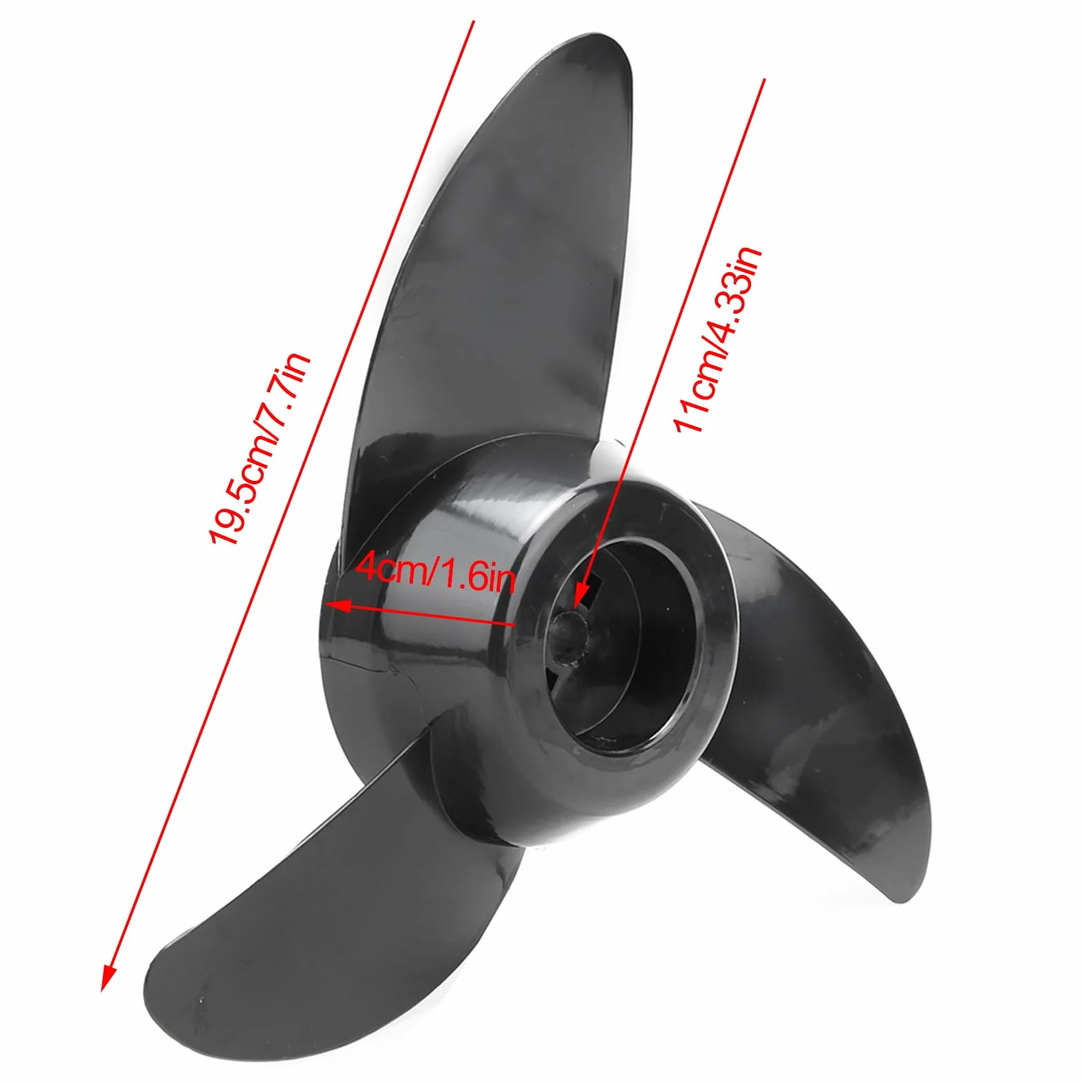 Hélice para Motor fueraborda 12v y 24v Hélice de propulsor eléctrico Accesorio de propulsor eléctrico para Motores fueraborda para navegación y Pesca