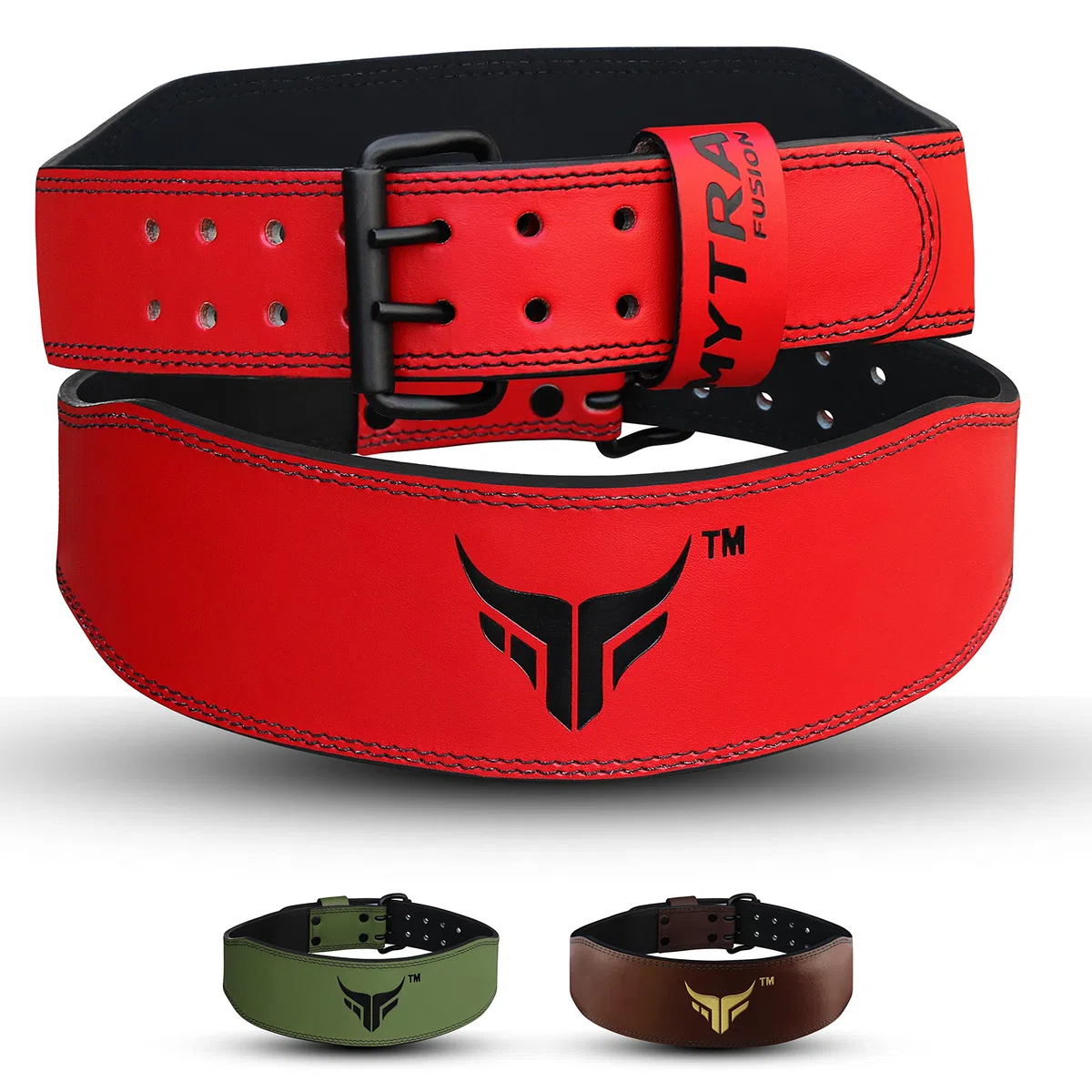 Mytra Fusion Cinturon Lumbar Gimnasio 4 Pulgadas Cinturon Gym Ideal para Entrenamiento, Levantamiento de Pesas, Soporte de Espalda Mujeres Cinturon Powerlifting