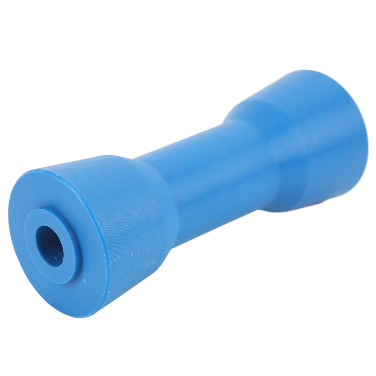 Rodillo de Quilla Marina de PVC Azul de 160 Mm, Autocentrante con Ranuras Integradas, Alta Resistencia, Duradero, Resistente Al Calor para Remolque y Barco