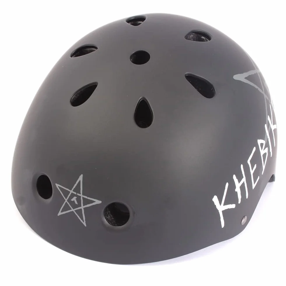 KHE Pro BMX Freestyle - Casco para niños, color negro mate, talla S 48-54 cm