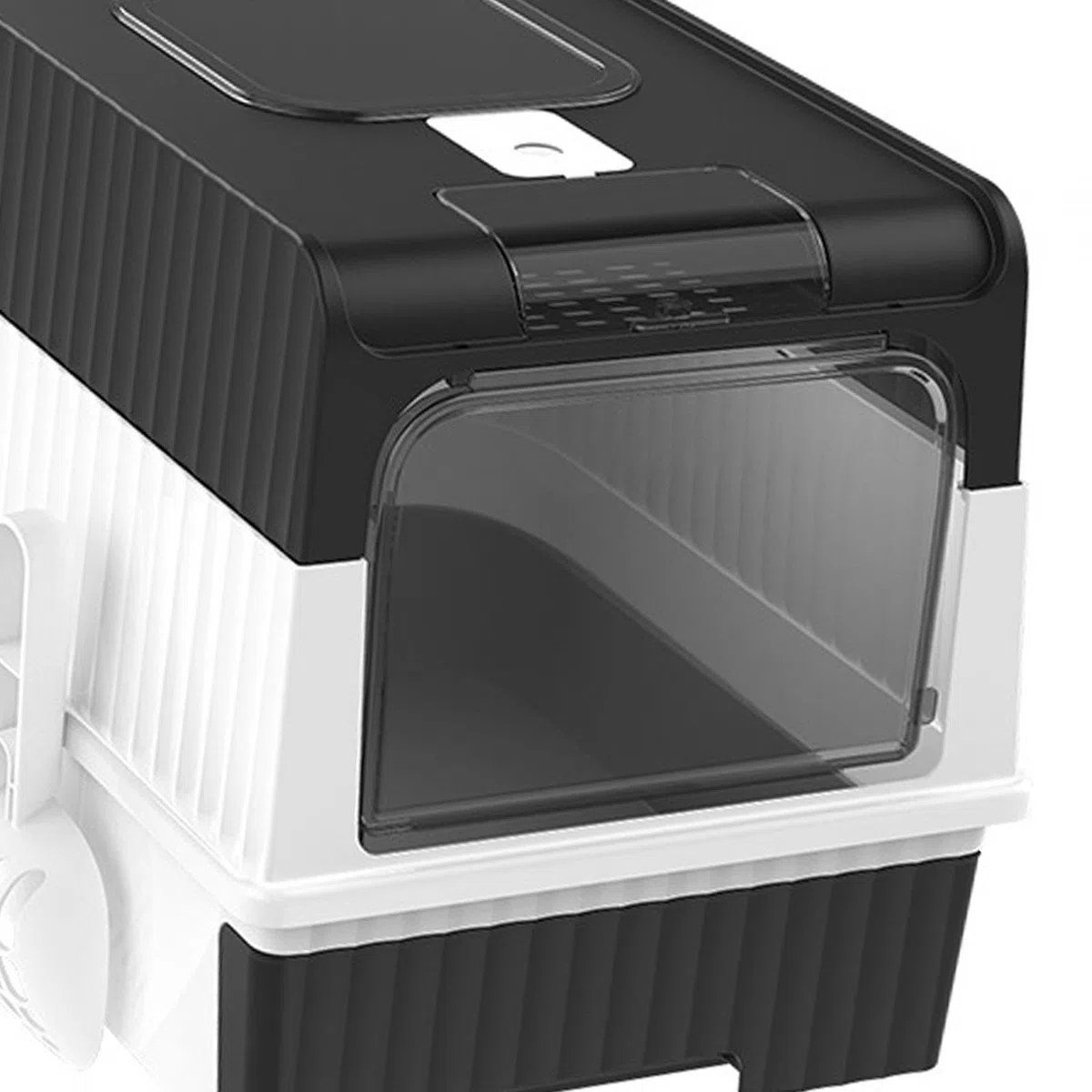 Inodoro Plegable Cerrado para Gatos, con Puerta Frontal Y Cajón Extraíble. Tipos de Arenero para Gatos, Negro