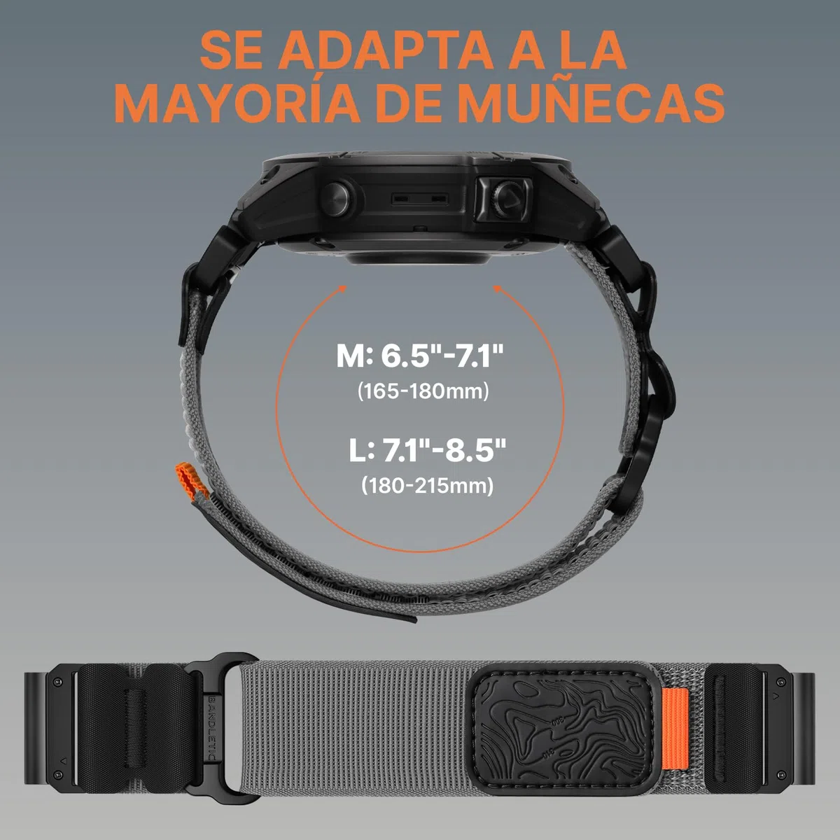 Bandletic Compatible Con Fenix 6 Pro/Fenix 6/Fenix 7/Fenix 7 Pro/Fenix 8/E 47mm/Fenix 5 Plus/Epix 2 Pro 47mm, Correa de Nylon QuickFit 22mm para Forerunner 965/955/945/935/Instinct 2/3/E/Quatix 8