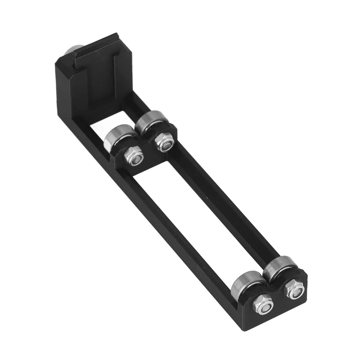 Probador De Flecha Giratoria, Accesorios De Flecha Compactos Negros, Detector De Rectitud De Tiro con Mano De Obra Fina De Acero Pla para Reemplazo