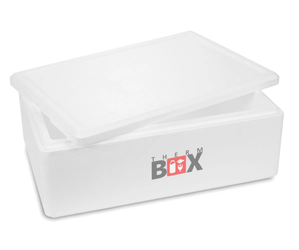 THERM BOX Caja térmica de poliestireno, 24 L hasta 45 L, varios tamaños, reutilizable