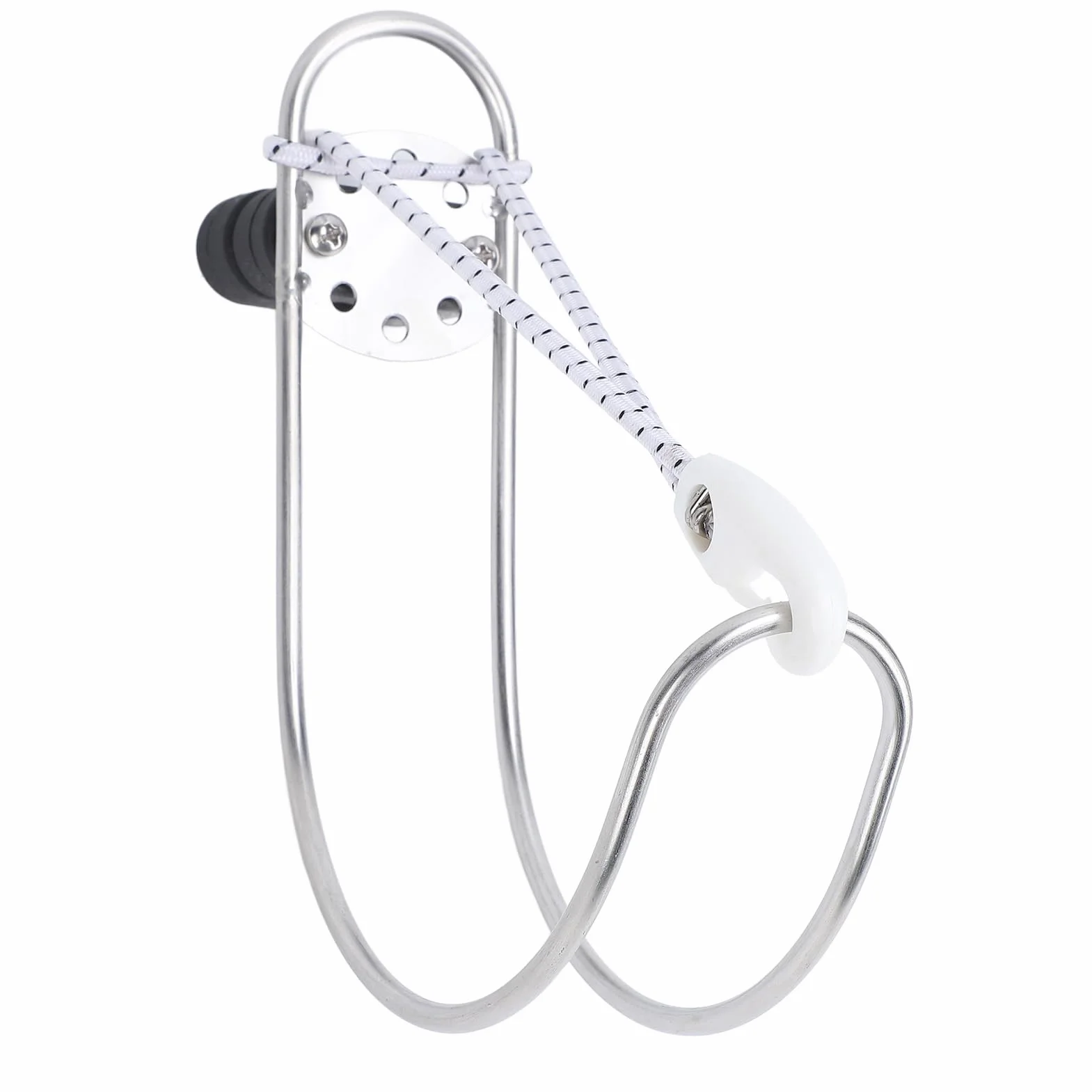 Yctze Soporte de Anillo para Salvavidas, Acero Inoxidable Pulido, para Barco, Yate, Herradura Marina, Soporte de Anillo para Salvavidas para Riel de 22 a 25mm