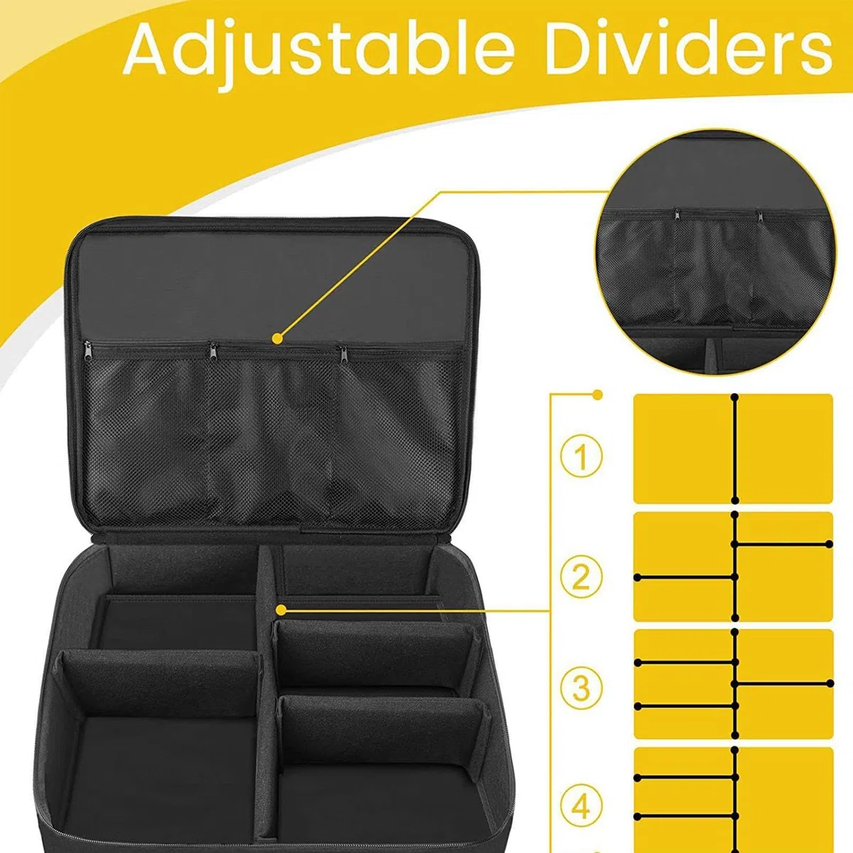 Organizador de Baúl de Golf, Organizador de Zapatos para Casillero de Equipo de Golf, Bolsa de Baúl de Golf con Compartimento Separado, Bolsa de Accesorios de Golf para Baúl Al Aire Libre