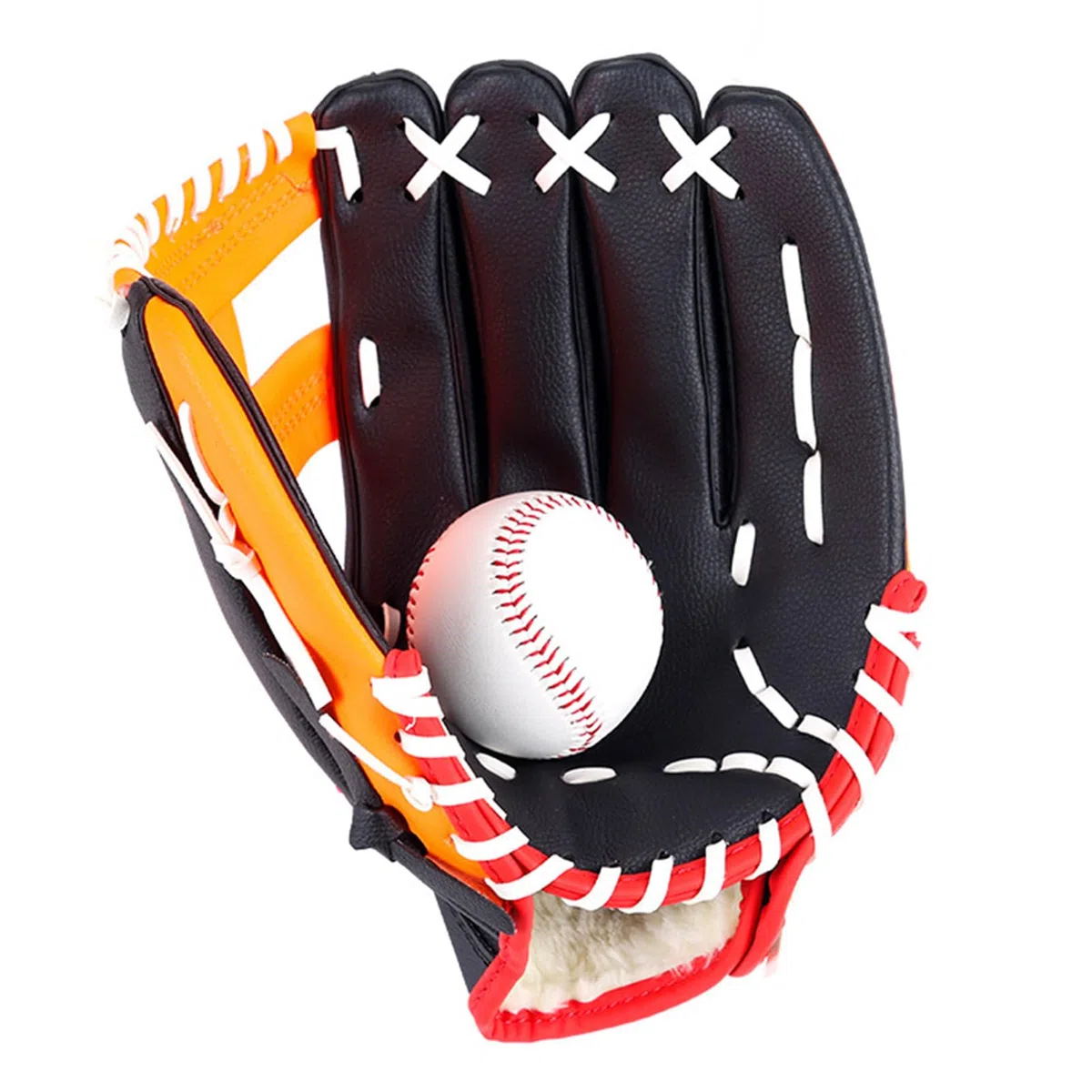 Guantes de béisbol juveniles, guantes de softbol deportivos - Guantes individuales de béisbol deportivos y profesionales | Equipo de práctica de entrenamiento deportivo al aire libre en serie de