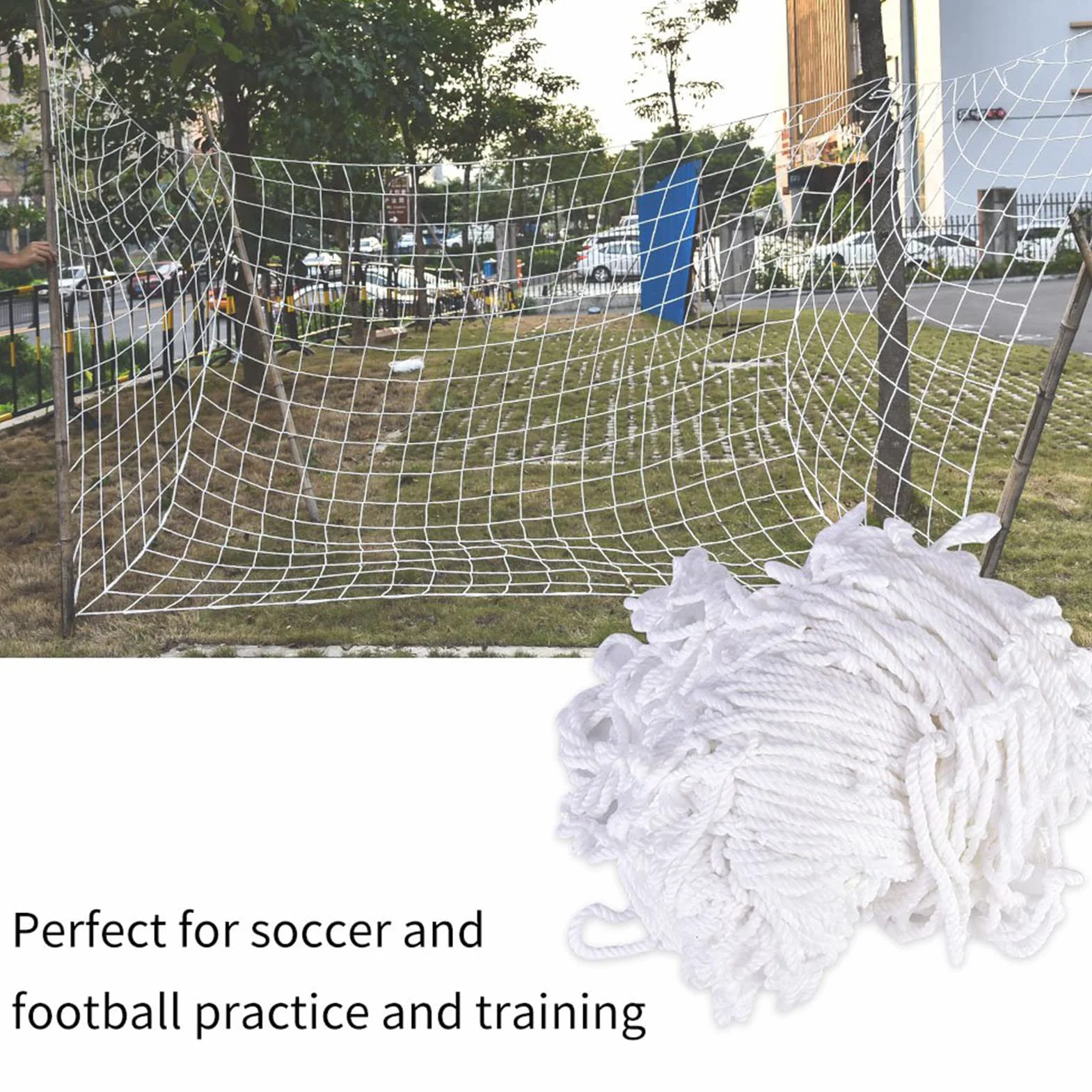 Red de Portería de Fútbol 3x2m Red de Reemplazo de Fibra de Polipropileno Portería de Futbol para niños para Herramientas de Entrenamiento de Partidos Deportivos