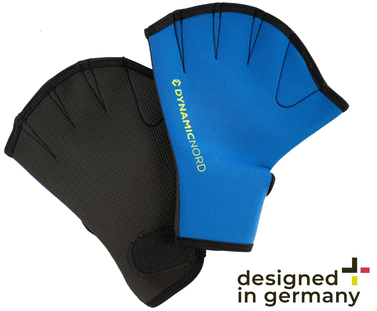 Swim Glove - Guantes de natación de neopreno unisex, neopreno muy flexible y cómodo, cierre de fácilmente ajustable, fortalecimiento de los brazos y la parte superior del cuerpo
