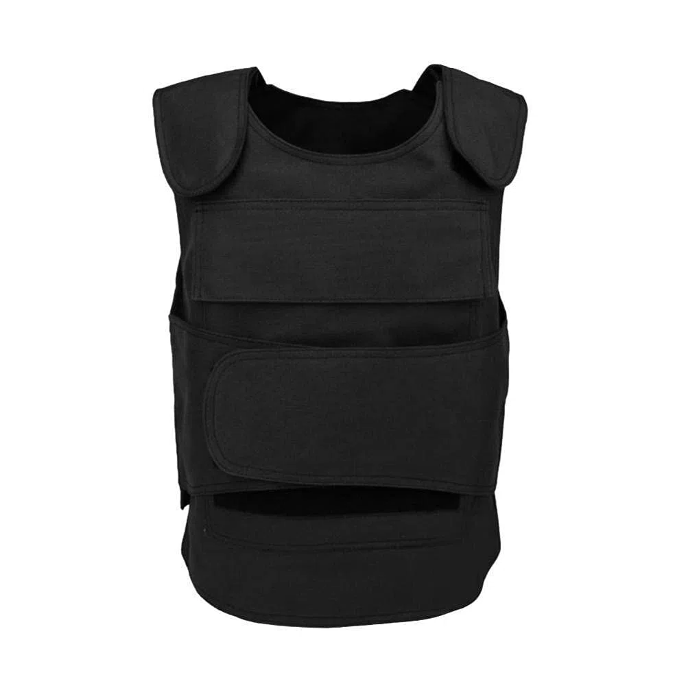Chaleco Táctico Ropa Resistente a Las puñaladas Escamas de Pescado Chaleco táctico Desgaste del Equipo de protección Equipo de Entrenamiento Militar al Aire Libre para Adultos Negro Talla única