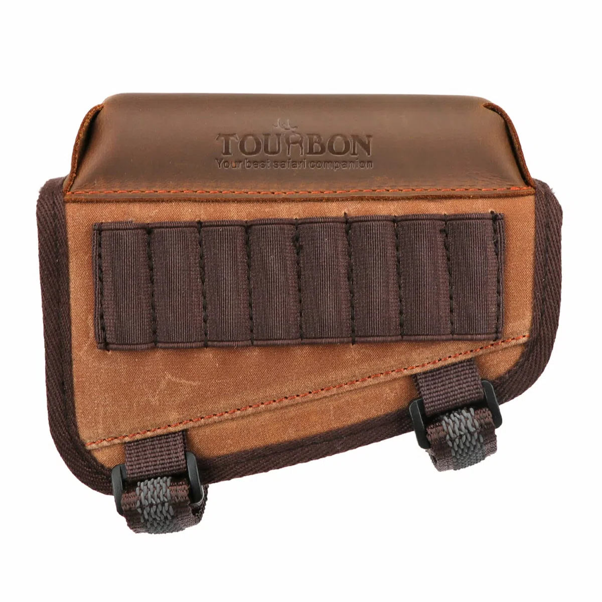 TOURBON Culata de Lona Encerada Resto de mejilla Estuche para Cartuchos de Rifle para diestros