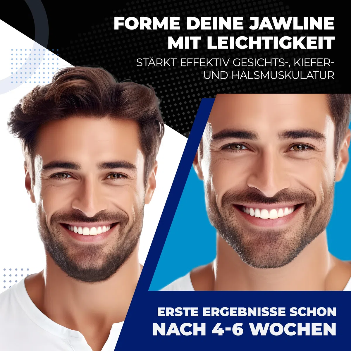 Jawline - Entrenador de mandíbula para tonificar la cara y reducir la papada, incluye plan de entrenamiento, entrenamiento de músculos masticatorios para hombres y mujeres, 3 niveles de