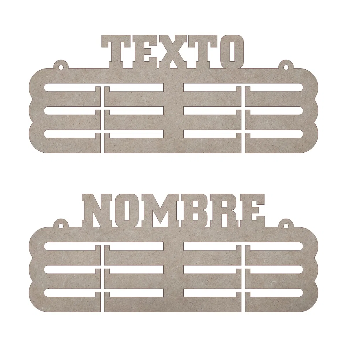 Medallero 30 cm, Madera, Personalizado, Colgador de Medallas