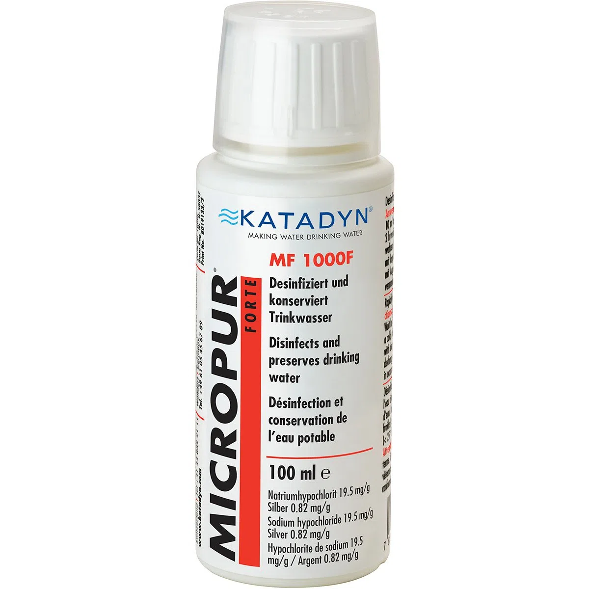 Katadyn Micropur Forte MF 1000F desinfección del agua para 1000 Litros