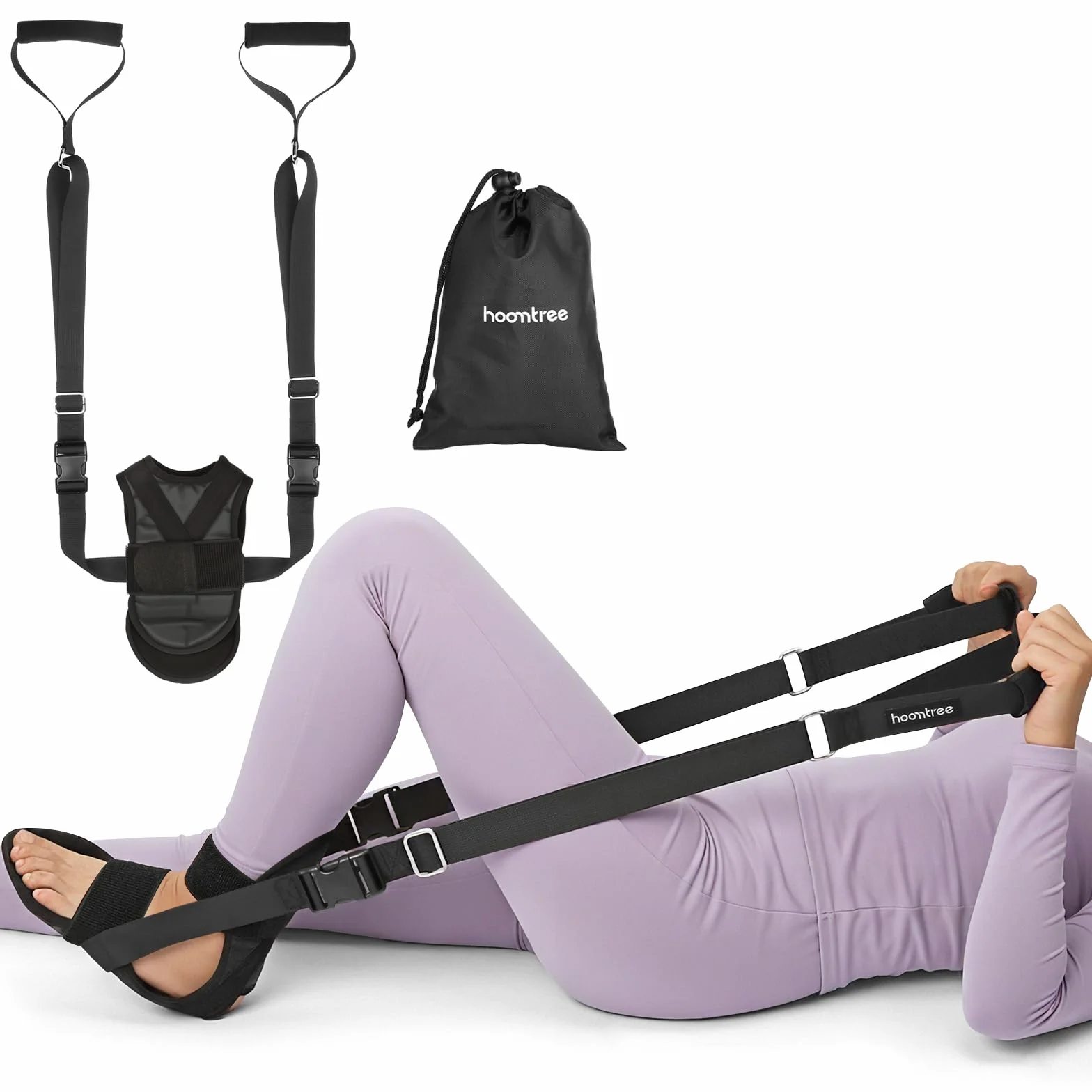 Ayudas para la recuperación de una prótesis de rodilla,Entrenador para cadera/rodilla para la recuperación postoperatoria,Correa de ejercicios para rodilla para aumentar el rango de movimient