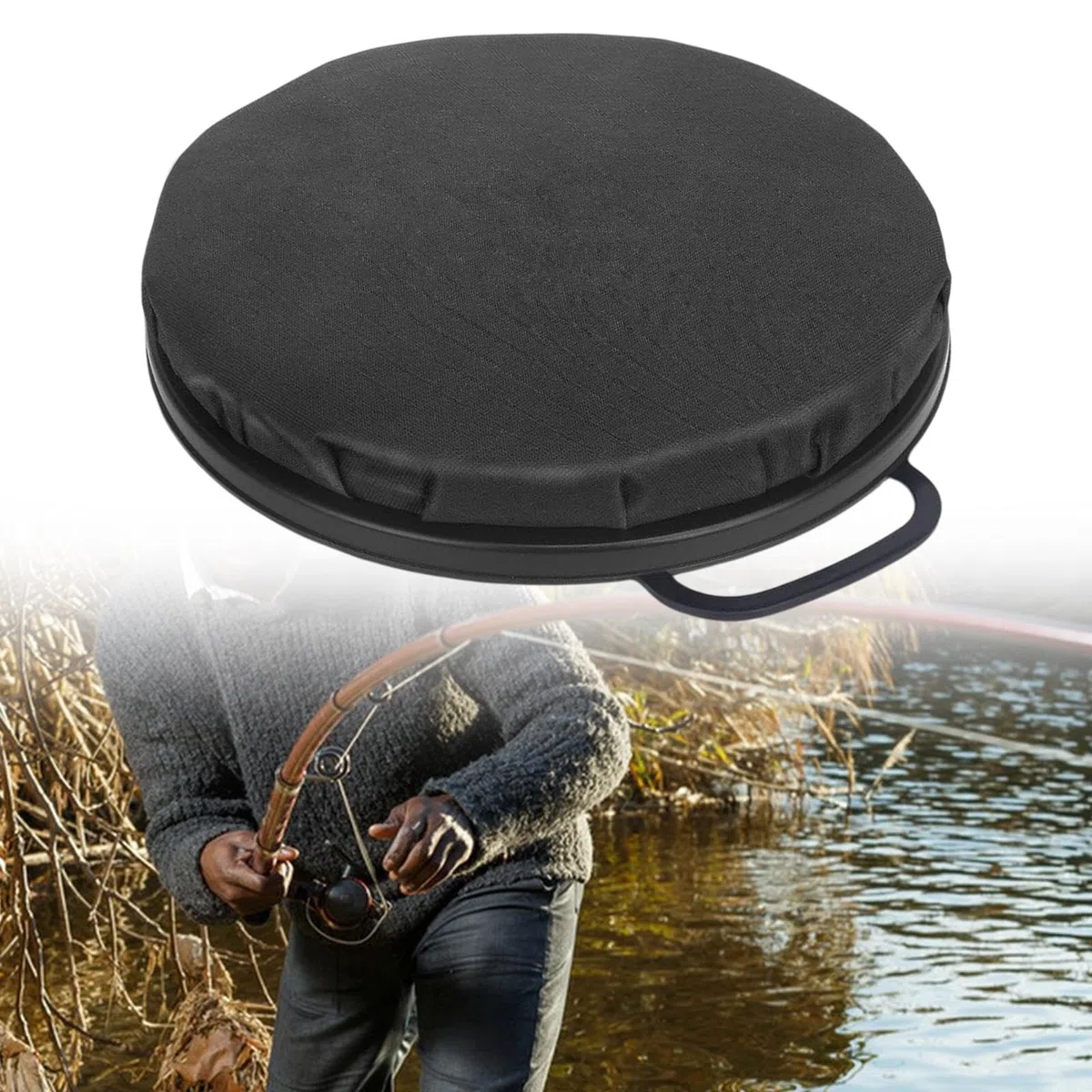 Asiento de Cubo con Cubierta Impermeable para Hurabas Cómodas