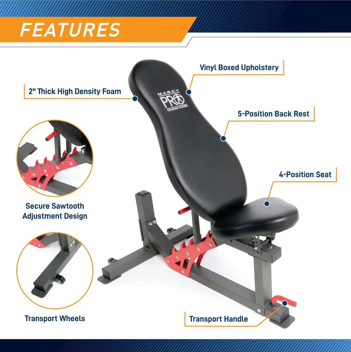 Marcy SM-4903 Smith Machine y Power Rack con Cruce de Poleas y Banco | Carga máxima del banco 272 kg, dimensiones de la jaula 154 x 180 x 218 cm, banco ajustable