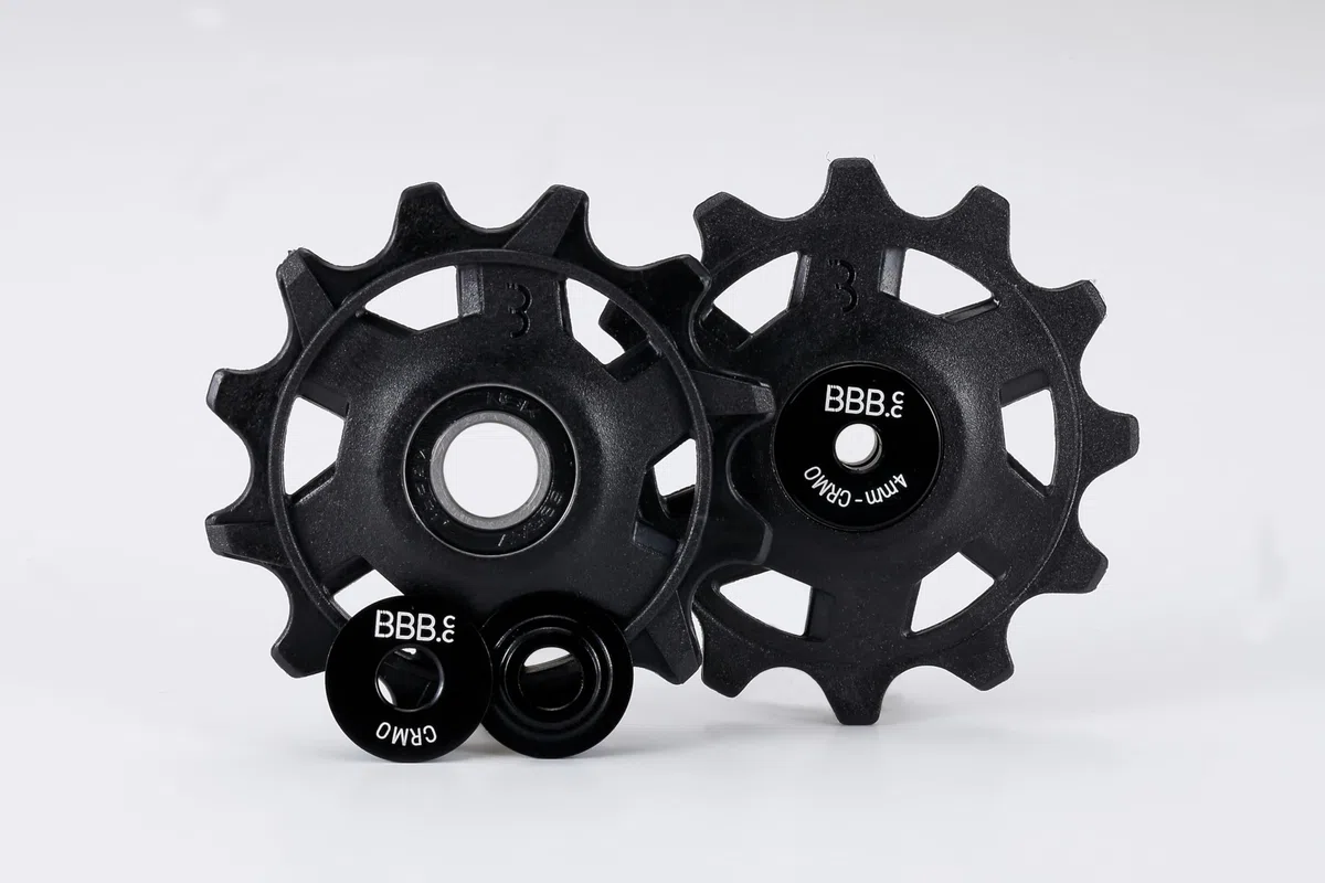 BBB Ruedas de polea de ciclismo RollerBoys 12T SR | Compatible con SRAM | Material compuesto de alto rendimiento | Grupos de 12 velocidades | Ruedas jockey de desviador duraderas y eficientes | BDP-10