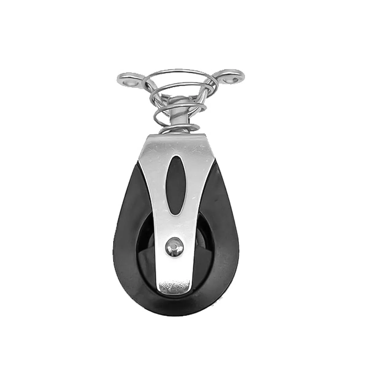 Cabezal de Bloque de Rodillos Nylon Giratorio Velero Rodamiento Liso Polea Cuerda Corredor Accesorios para Barcos Acero Inoxidable Grado Marino