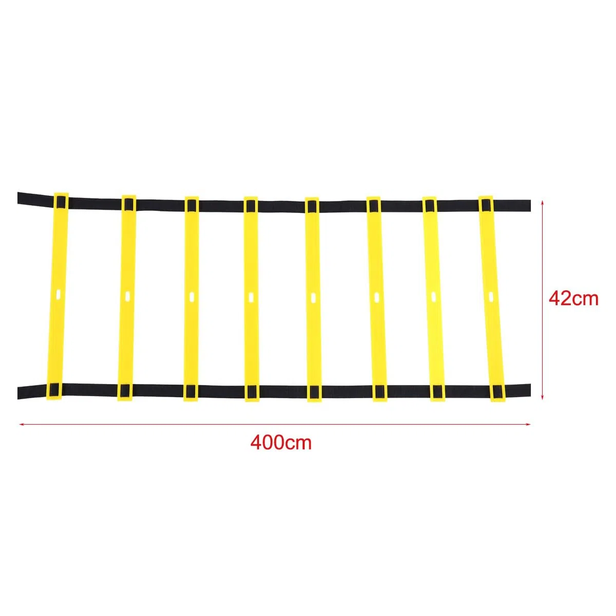 Escalera de Agilidad - Escalera de Agilidad de plástico extendida for Entrenamiento de Velocidad de pies de fútbol de fútbol con Bolsa de Almacenamiento (Color : 4m)