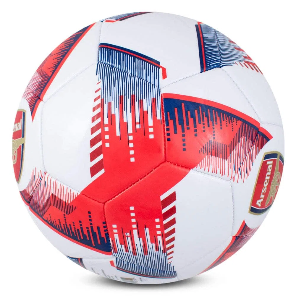 Hy-Pro Licencia Oficial del Arsenal F.C. Balón de fútbol, Talla 5, diseño Blitz, mercancía del Arsenal, Entrenamiento, Partido, Coleccionable para niños y Adultos