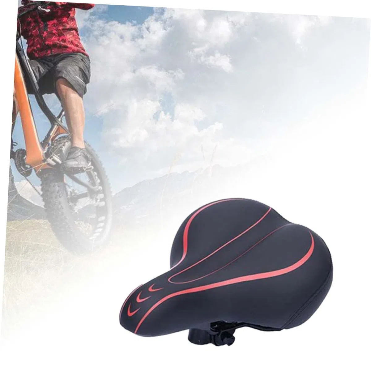 Yardwe Asiento De Bicicleta Ergonómico Absorbente para Adecuado para Bicicletas De Carretera y