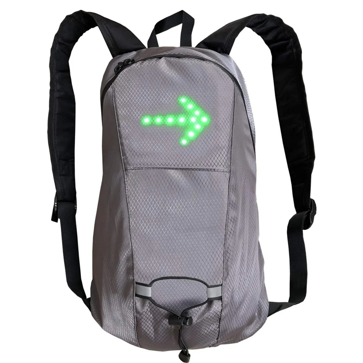 Mochila reflectante LED bicicleta 15 l intermitente 500 mAh USB recargable seguridad correr