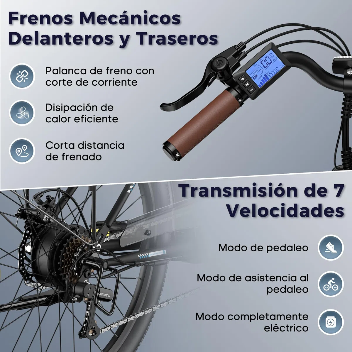 Fafrees Bicicleta Eléctrica, Bici Urbana Eléctrica de 250 W, Batería de 36 V/25 Ah, Bici Eléctrica de 26" para Adultos, Alcance 160 KM, F26 Lasting