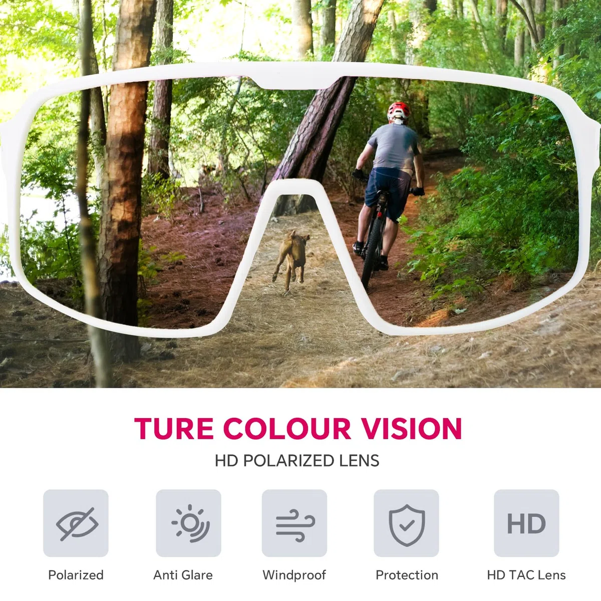 Gafas de sol polarizadas para ciclismo, protección UV400, para hombres y mujeres, para correr, pescar, conducir, béisbol