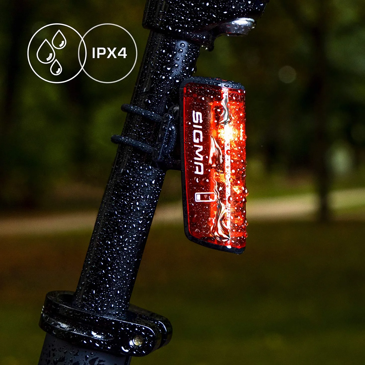 Sigma Blaze o Blaze Flash I Luz LED para Bicicleta I Luz Trasera Intermitente con función de luz de Freno