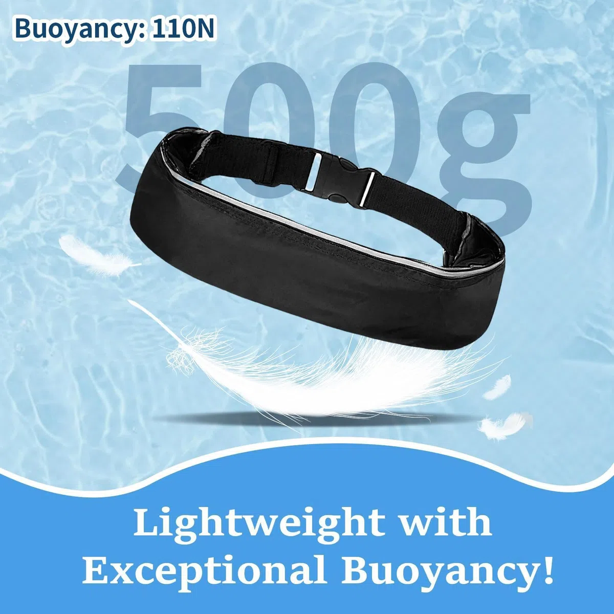 Cinturón Inflable Flotante | Inflado Rápido Antiahogamiento | Cinturón Inflable para Natación - para Deportes Acuáticos, Kayak, Paddle Surf, Pesca, Navegación Y Snorkel, Adultos, Mujeres Y