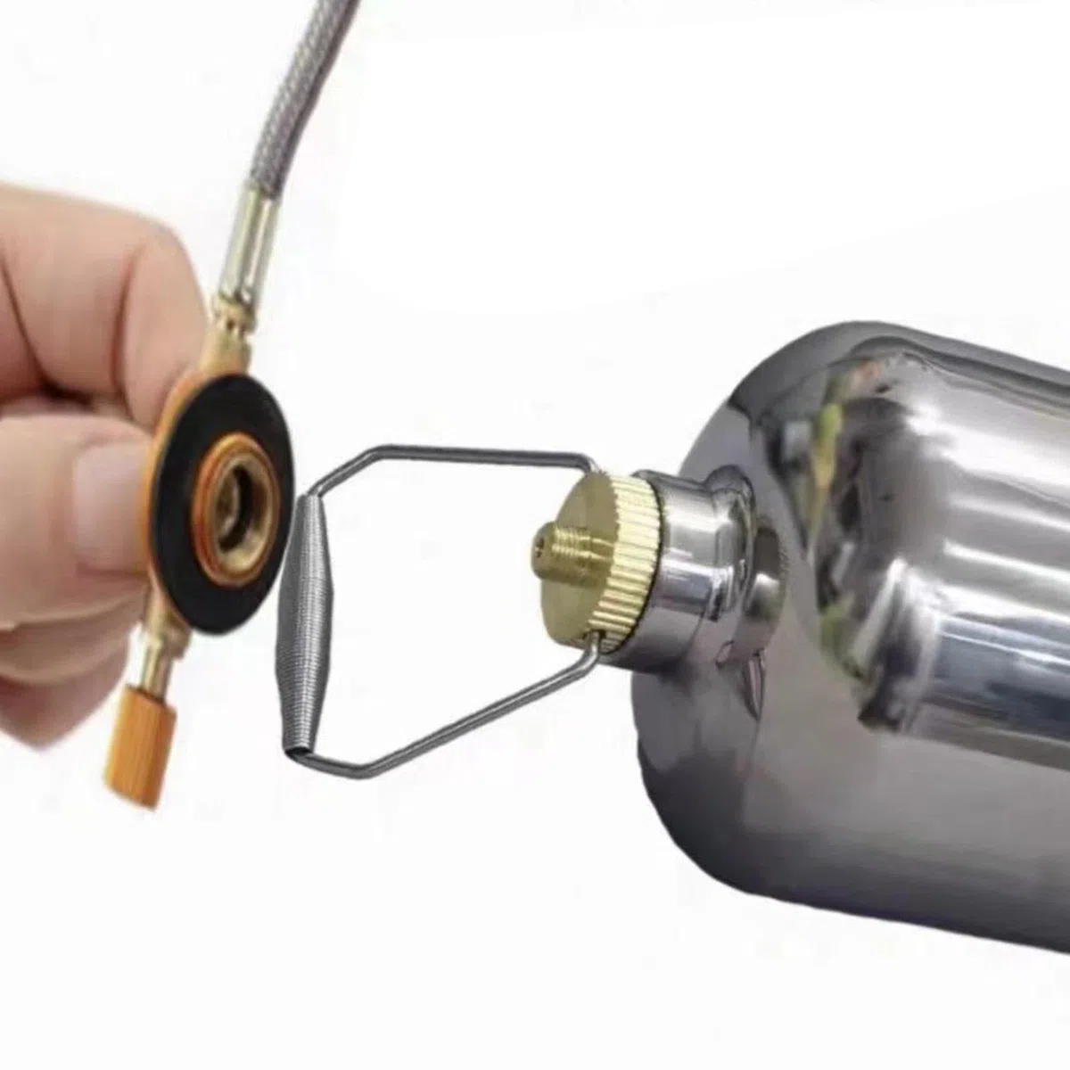 Colcolo Cilindro de Tanque de Gas, Tanque de Gas para Acampar, Botella de Gas Recargable vacía, Recipiente de Gas para Acampar, Recipiente de Combustible para