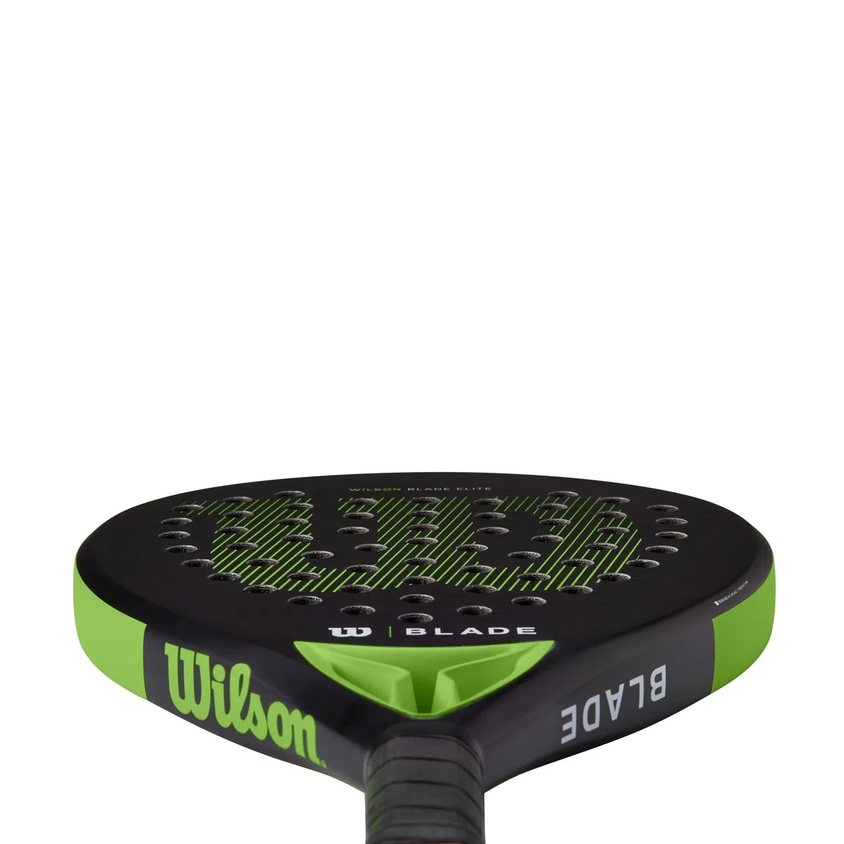 Wilson Pala de Pádel Blade Elite v2, Compuesto de Fibra de Vidrio y Carbono/EVA, 365 g, Tamaño de Cabeza 510 cm², Negro/Rojo/Verde neón