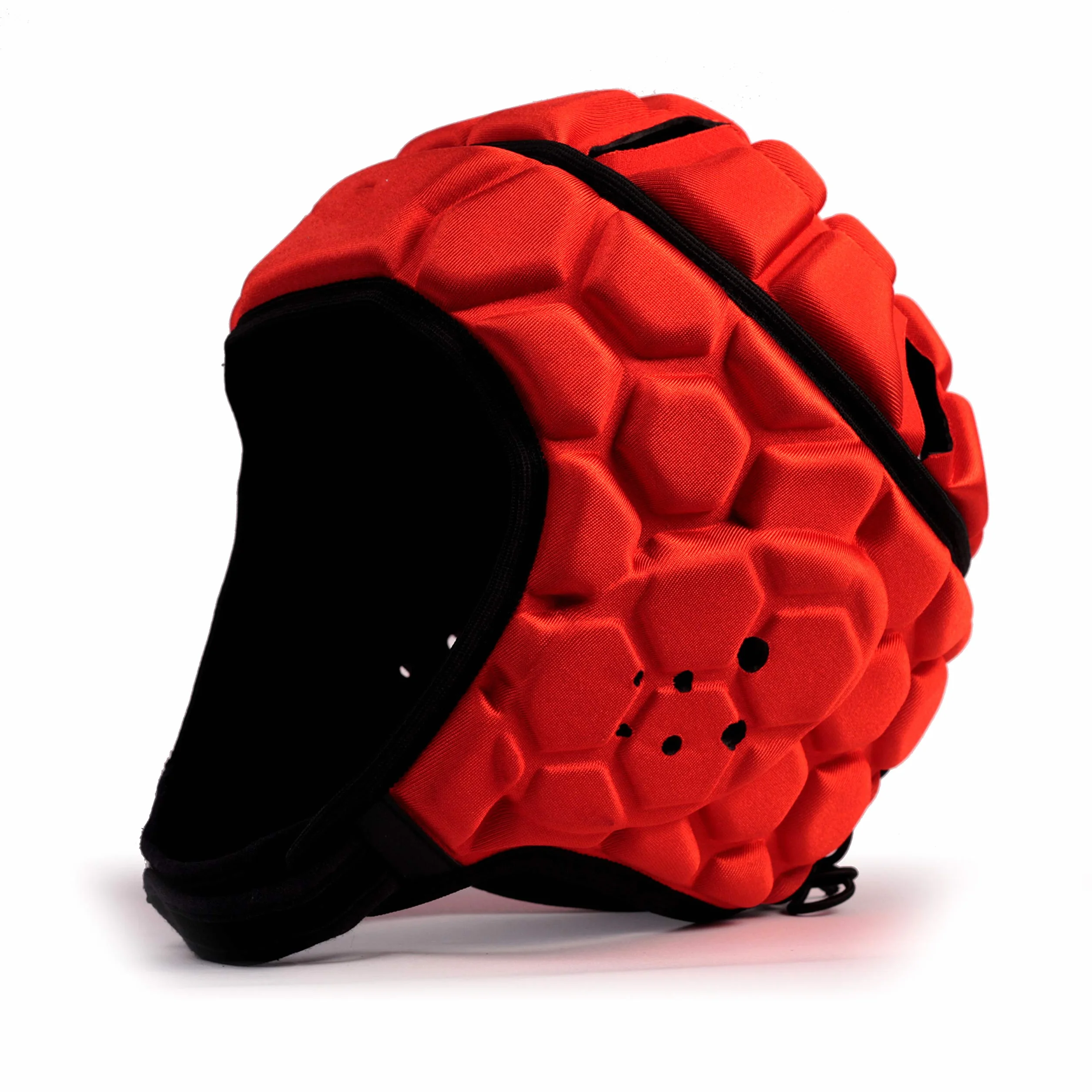 Heat Pro - Protector de Cabeza para Casco de Rugby de competición, Color Rojo