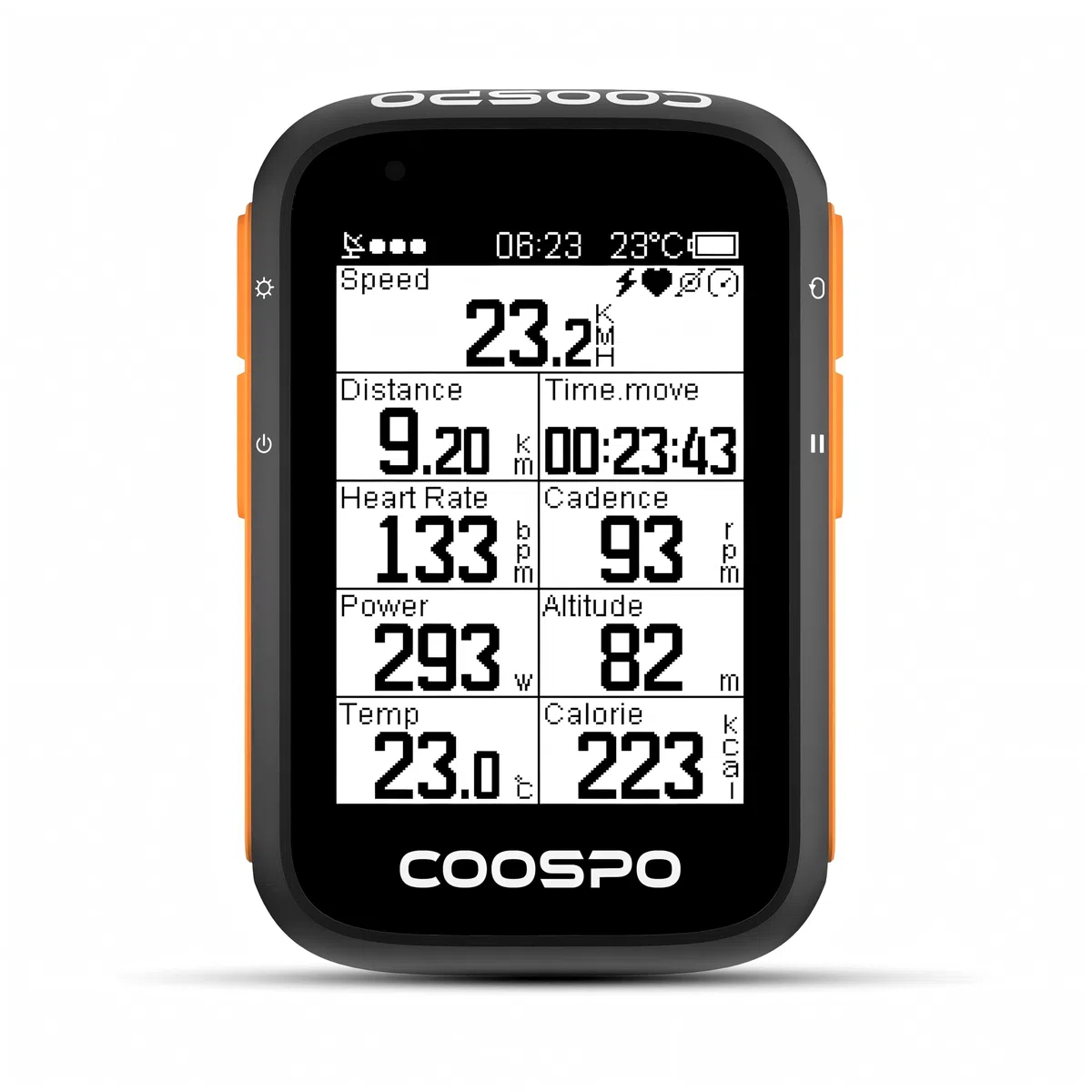 COOSPO Ciclocomputador GPS Computadora Bicicleta Inalámbrica Ordenador de Ciclismo Pantalla LCD de 2.6 Pulgadas por Impermeable Bicicleta de Carretera MTB Bicicleta