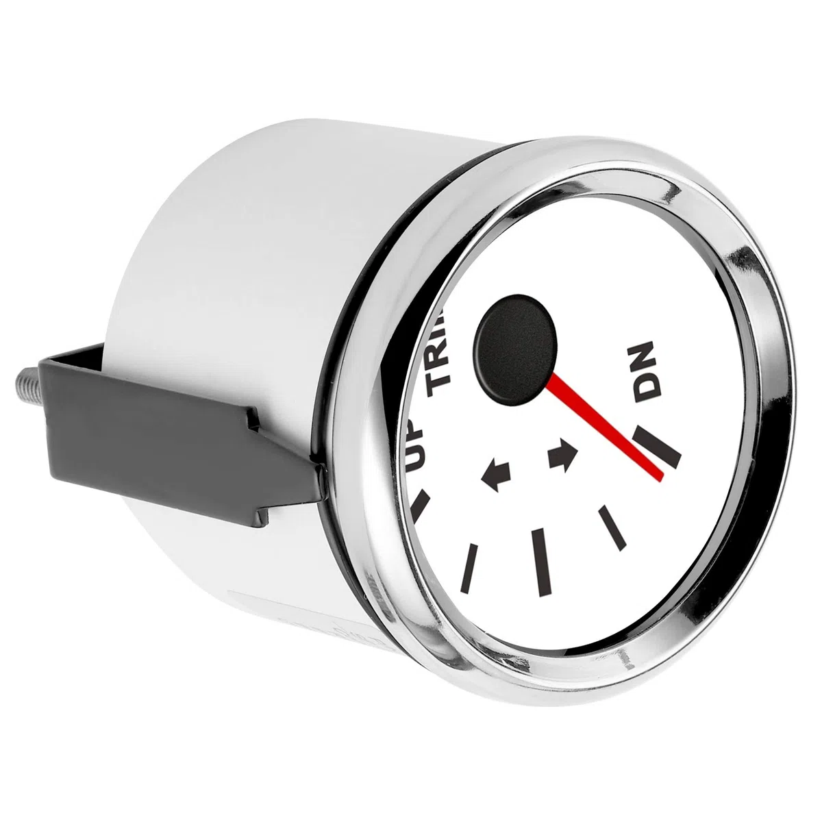 Trim Gauge IP67 a prueba de, Yosoo de agua 9-32 V CC 52 mm Indicador de equilibrio de compensación de barco para barco Yacht Marine(Marco plateado sobre blanco)