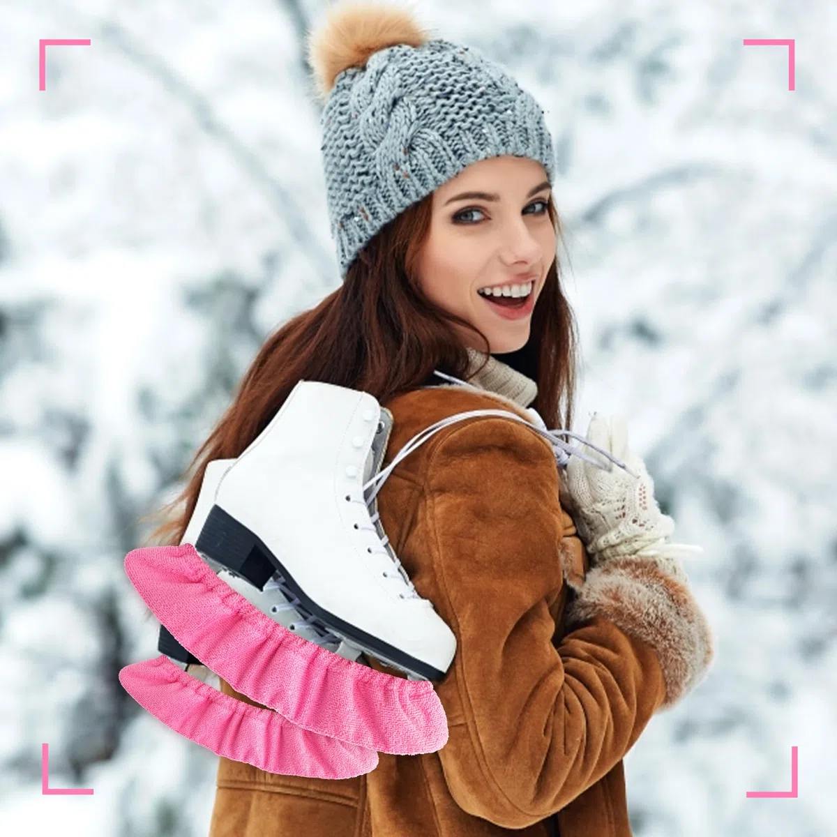 Cuayaes Protectores de patinaje sobre hielo, fundas suaves para cuchillas de patinaje sobre hielo, protectores de patinaje artístico, protectores de patinaje artístico para jóvenes, cubierta