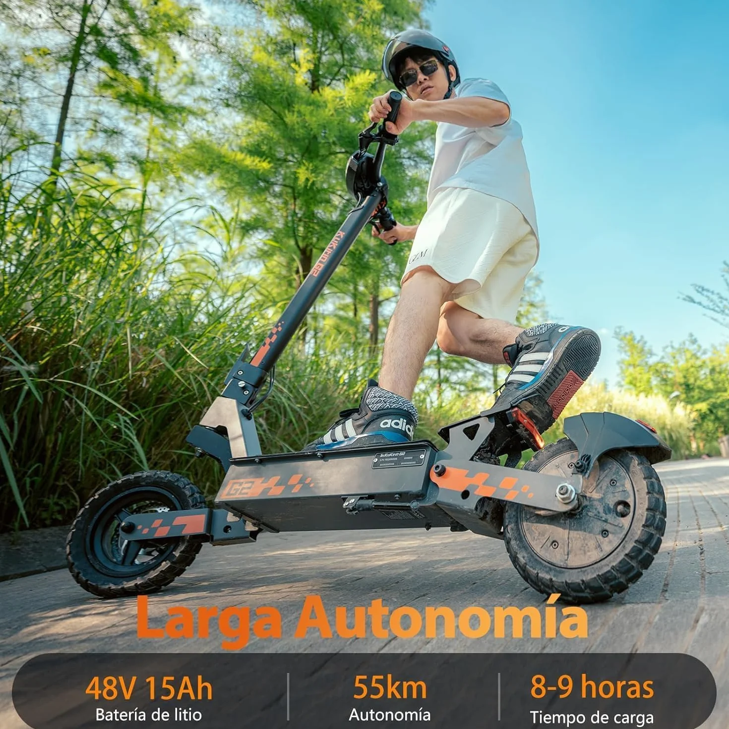 Kukirin G2 Patinete Eléctrico Adultos, Electric Scooter, Autonomia 55KM,NeumÃticos de 10",Freno de Disco,Aleación de Aluminio,3 Modos de Conducción, Carga120KG