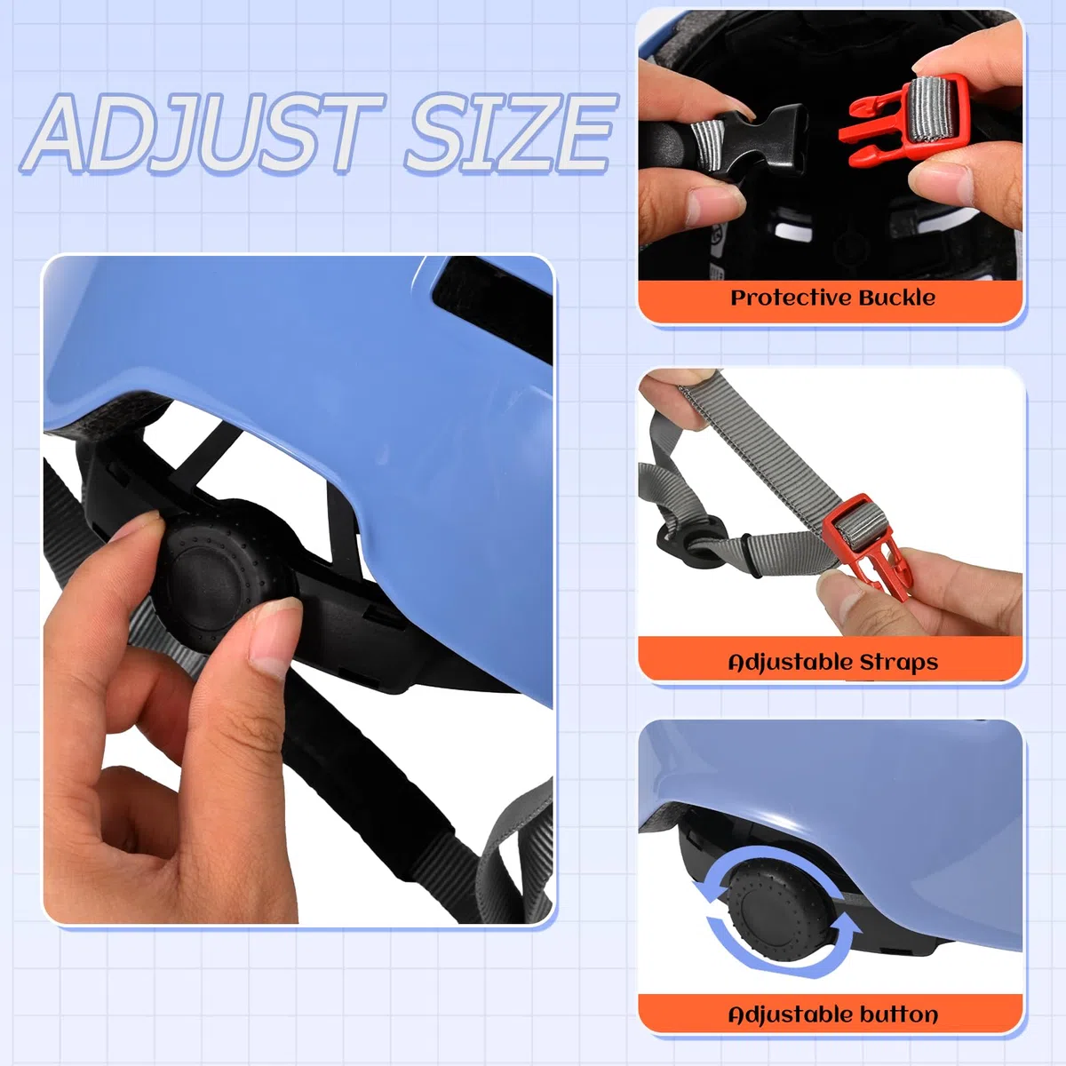 Casco Ajustable para niños y niñas y Adolescentes, Casco Bicicleta Bici niño Casco Protector para monopatín, Bicicleta, Patinete, Patines en línea y Ciclismo