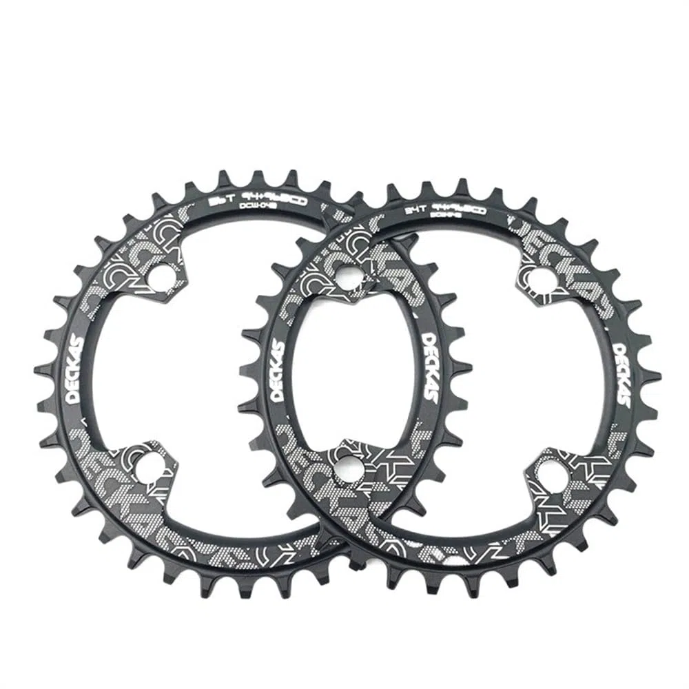 Platos para Bicicletas Rueda de Cadena de Bicicleta 94 + 96 BCD Redonda/Ovalada 32T 34T 36T 38T Plato de Bicicleta MTB Plato Ovalado 32 MTB(34T,9496bcd Oval Black)