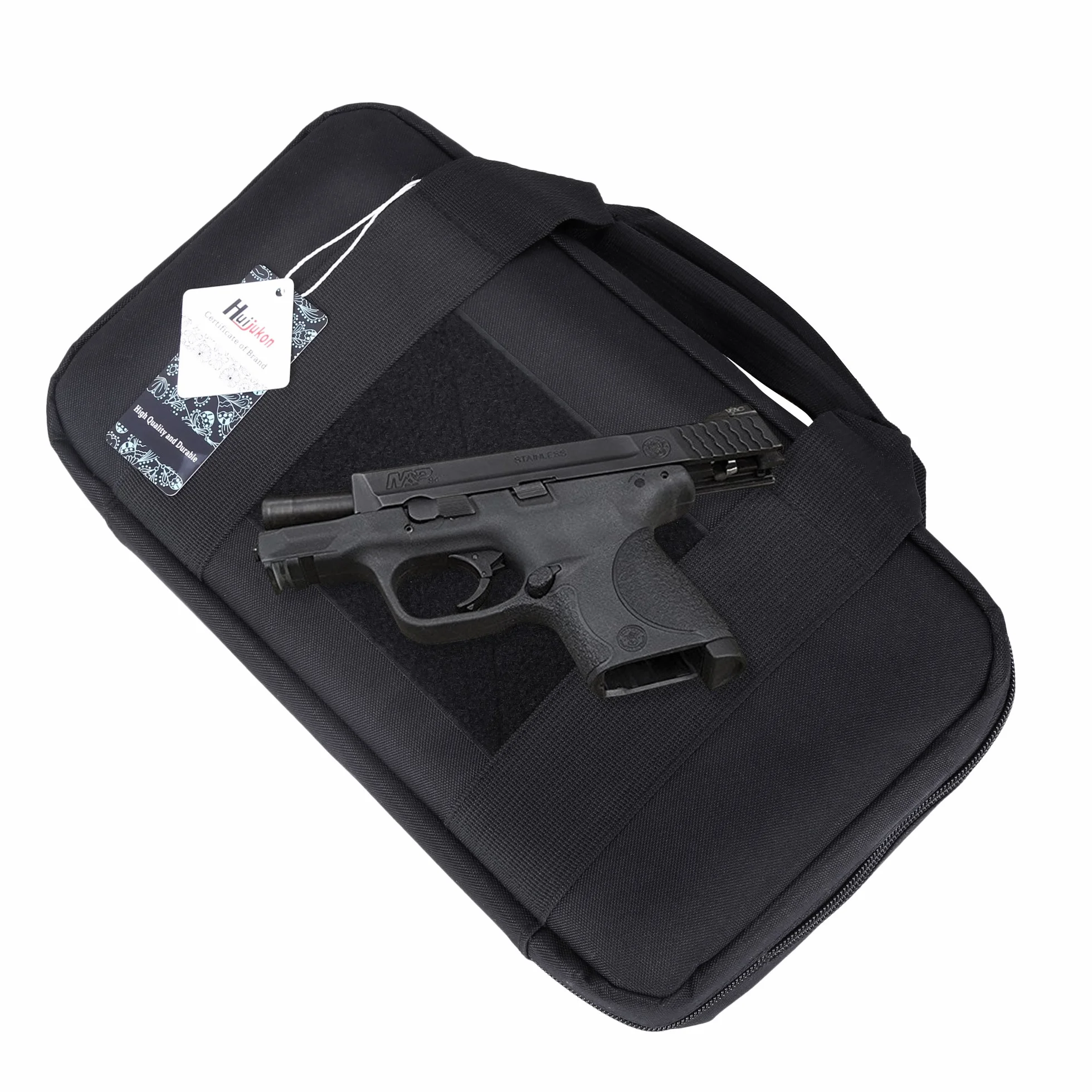 Huijukon Bolsa táctica para pistola 1000D nailon (negro)