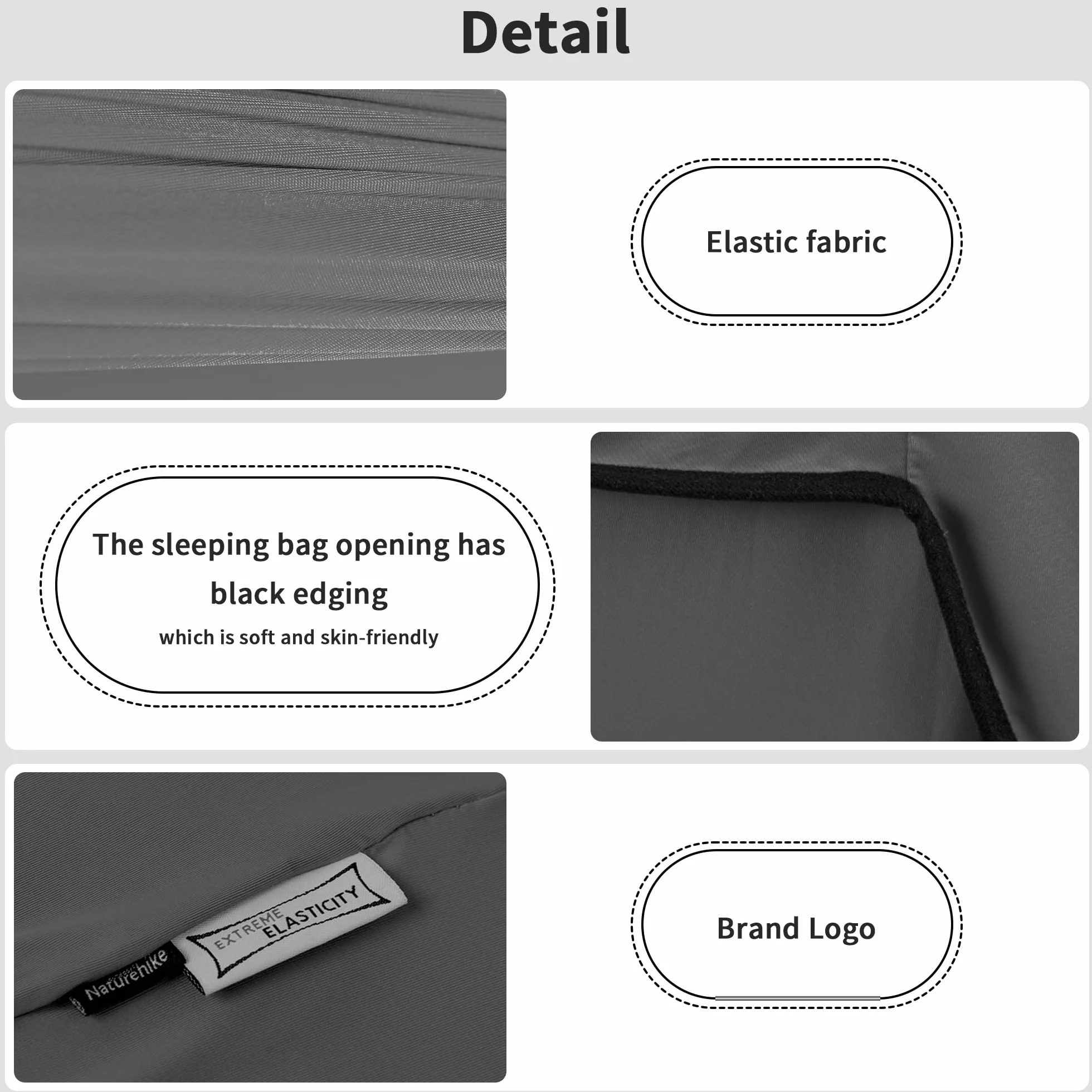 Naturehike Sábanas para Sacos de Dormir de Viaje Sábanas de Viaje Ligeras para Acampar Sólo 360 g Saco de Dormir Portátil Adecuado para Acampar, Viajar, Albergues, Picnics, Aviones, Trenes